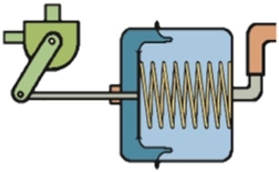 Identify this component.   A) A vacuum pump B) A heating coil C) A vacuum motor D) None of these