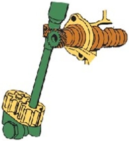 What type of oil pump is pictured here?   A) External gear B) Rotor type C) Helical gear D) Gerotor