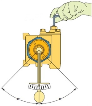 What adjustment is being made in this illustration?   A) Wormshaft endplay B) Ball return ramps C) Overcenter adjustment D) Wormshaft preload