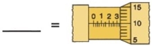 What is the reading on this micrometer?  <div style=padding-top: 35px> 