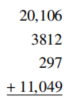 Add -  A)  35,254 B)  35,264 C)  34,264 D)  35,364