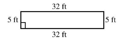 in the next problems, find the perimeter and area of each figure. - 