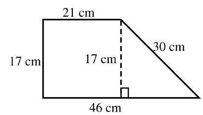 in the next problems, find the perimeter and area of each figure. - 