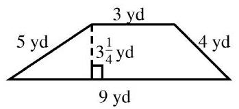 in the next problems, find the perimeter and area of each figure. - 