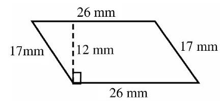 in the next problems, find the perimeter and area of each figure. - 