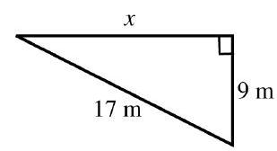 in the next problems, find the unknown length(s). Round your answer(s) to the nearest tenth when necessary. In the second Problem, assume that the triangles are similar. - 