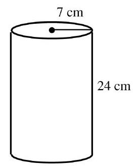  in the next problems, find the volume of each figure. -  A)   \quad 3692.6 \mathrm{~cm}^{3}  B)   153.9 \mathrm{~cm}^{3}  C)   44.0 \mathrm{~cm}^{3}  D)   1055.0 \mathrm{~cm}^{3}