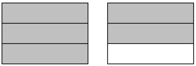  Identify a fraction or mixed number that represents the shaded part of the figure. -  A)  5 B)   1 \frac{2}{3}  C)   \frac{5}{6}  D)   \frac{1}{5}