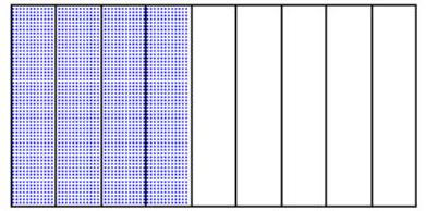  Draw a diagram to represent the number. - \frac{3}{9}  A)    B)    C)    D)    