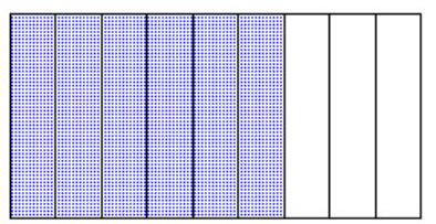  Draw a diagram to represent the number. - \frac{3}{9}  A)    B)    C)    D)    