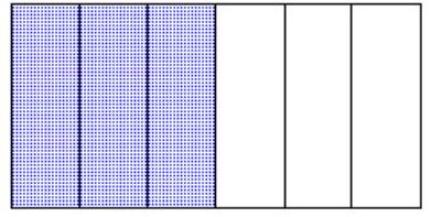  Draw a diagram to represent the number. - \frac{4}{6}  A)    B)    C)    D)    