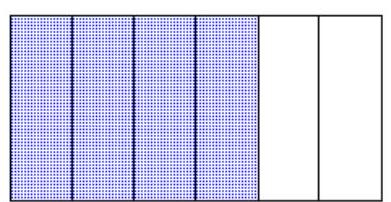  Draw a diagram to represent the number. - \frac{4}{6}  A)    B)    C)    D)    