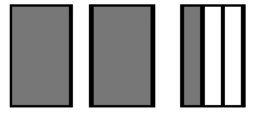  Draw a diagram to represent the number. - 2 \frac{1}{3}  A)    B)    C)    D)    
