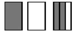  Draw a diagram to represent the number. - 2 \frac{1}{3}  A)    B)    C)    D)    