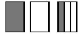  Draw a diagram to represent the number. - 2 \frac{1}{3}  A)    B)    C)    D)    