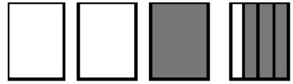  Draw a diagram to represent the number. - 3 \frac{3}{4}  A)    B)    C)    D)    