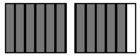  Draw a diagram to represent the number. - \frac{11}{6}  A)    B)    C)    D)    