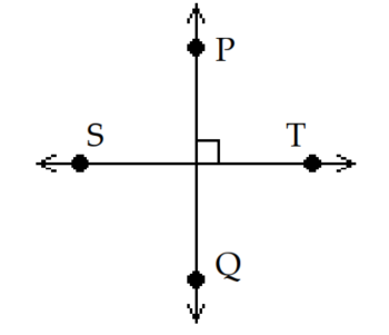 <strong>Choose the appropriate sketch for the indicated geometric object. -Parallel lines \overleftrightarrow{\mathrm{PQ}} and \overleftrightarrow{\mathrm{ST}} </strong> A) B) C) D)