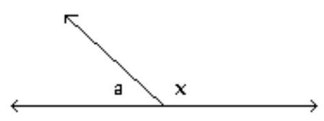 <strong>Find the measure of the missing angle(s). - \mathrm{a}=42 ?</strong> A) 138^{\circ} B) 133^{\circ} C) 128^{\circ} D) 148^{\circ}