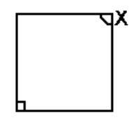 <strong>Find the measure of the missing angle(s). - Square</strong> A) 60^{\circ} B) 45^{\circ} C) 180^{\circ} D) 90^{\circ}