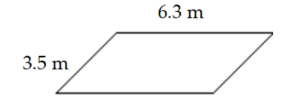 <strong>Find the perimeter or circumference. - </strong> A) 13.3 \mathrm{~m} B) 9.8 \mathrm{~m} C) 19.6 \mathrm{~m} D) 16.1 \mathrm{~m}