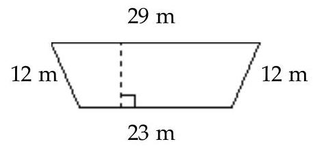 <strong>Find the perimeter or circumference. - </strong> A) 276 \mathrm{~m} B) 76 \mathrm{~m} C) 41 \mathrm{~m} D) 29 \mathrm{~m}