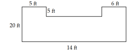 <strong>Find the perimeter. Use 3.14 for \pi when needed. - </strong> A) 73 \mathrm{ft} B) 88 \mathrm{ft} C) 78 \mathrm{ft} D) 265 \mathrm{ft}
