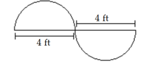 <strong>Find the perimeter. Use 3.14 for \pi when needed. - </strong> A) 12.56 \mathrm{ft} B) 6.28 \mathrm{ft} C) 20.56 \mathrm{ft} D) 14.28 \mathrm{ft}