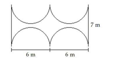 <strong>Find the perimeter. Use 3.14 for \pi when needed. - </strong> A) 32.84 \mathrm{~m} B) 25.84 \mathrm{~m} C) 51.68 \mathrm{~m} D) 44.68 \mathrm{~m}