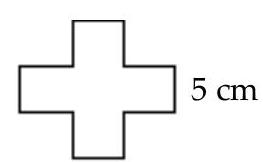  Find area of figure. Round to the nearest hundredth if necessary. -  All segments are of equal length A)   125 \mathrm{~cm}^{2}  B)   100 \mathrm{~cm}^{2}  C)   60 \mathrm{~cm}^{2}  D)   75 \mathrm{~cm}^{2}