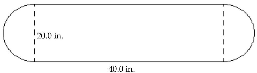  Find area of figure. Round to the nearest hundredth if necessary. -  (Use 3.14 for  \pi .)  A)  1114 in.  ^{2}  B)  Not enough data C)  862.8 in. ^2  D)  957 in. ^2