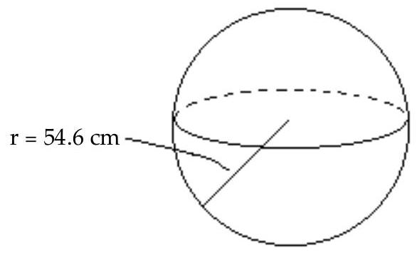  Find the volume of the sphere or the cylinder. Use  \pi=3.14  when needed. Round to the nearest thousandth if necessary. -  A)   37,476.494 \mathrm{~cm}^{3}  B)   37,443.37 \mathrm{~cm}^{3}  C)   682,072.184 \mathrm{~cm}^{3}  D)   681,469.327 \mathrm{~cm}^{3}