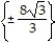 Solve the equation. Express radicals in simplest form. -3   - 6 = 58 A)  { -11, 5} B)    C)    D)   