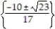 Solve the equation. Express radicals in simplest form. -  = 23 A)    B)    C)    D)   