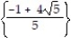 Solve the equation. Express radicals in simplest form. -( 5   - 80 = 0 A)    B)    C)    D)   