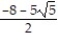 Solve the equation. Express radicals in simplest form. -  = 125 A)  { -16 + 10   , -16 - 10   } B)  { 10   - 16 , 10   + 16} C)  {   ,   } D)  { 16 + 10   , 16 - 10   }