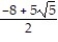 Solve the equation. Express radicals in simplest form. -  = 125 A)  { -16 + 10   , -16 - 10   } B)  { 10   - 16 , 10   + 16} C)  {   ,   } D)  { 16 + 10   , 16 - 10   }