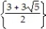 Solve the equation by completing the square. -p<sup>2</sup> + 3p - 9 = 0 A)    B)    C)    D)  {-3 ± 3   }