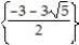 Solve the equation by completing the square. -p<sup>2</sup> + 3p - 9 = 0 A)    B)    C)    D)  {-3 ± 3   }
