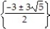 Solve the equation by completing the square. -p<sup>2</sup> + 3p - 9 = 0 A)    B)    C)    D)  {-3 ± 3   }