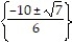 Solve the equation by completing the square. -6x<sup>2</sup> + 10x + 3 = 0 A)    B)    C)    D)   