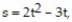 Solve the problem. -The position of an object moving in a straight line is given by   where s is in meters and t is the time in seconds the object has been in motion. How long (to the nearest tenth)  will it take the object to move 10 meters? A)  3.1 sec B)  11.0 sec C)  2.9 sec D)  17.0 sec