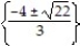 Use the quadratic formula to solve the equation. Simplify any radicals. -3x<sup>2</sup> + 8x = -2 A)    B)    C)    D)   