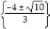 Use the quadratic formula to solve the equation. Simplify any radicals. -3x<sup>2</sup> + 8x = -2 A)    B)    C)    D)   