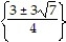 Use the quadratic formula to solve the equation. Simplify any radicals. -2   = 3x - 9 A)    B)    C)    D)  