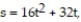 Solve the problem. -A ball is thrown downward from a window in a tall building. Its position at time t in seconds is   where s is in feet. How long (to the nearest tenth)  will it take the ball to fall 136 feet? A)  2.9 sec B)  4.4 sec C)  2.1 sec D)  1.9 sec