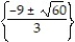 Solve by completing the square. -3   - 18x - 11 = 0 A)    B)    C)    D)   