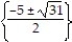 Solve by the quadratic formula. -2x<sup>2</sup> + 10x = - 3 A)    B)    C)    D)   