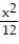 Solve by the quadratic formula. -  + x +   = 0 A)  { 6 ±   } B)  {-12 ±   } C)  { 6 ±   } D)  {-6 ±  