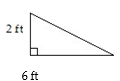 <strong>Solve the problem. Give the answer to the nearest thousandth if necessary. -The diagram below shows the side view of a plan for a slanted roof. Find the unknown length in this roof plan. </strong> A) 4 ft B) 8 ft C) 7.325 ft D) 6.325 ft